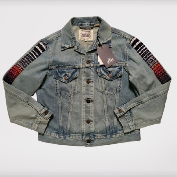 NEW Levi's Jean Trucker Jacket Big E Size L - Picture 1 of 11